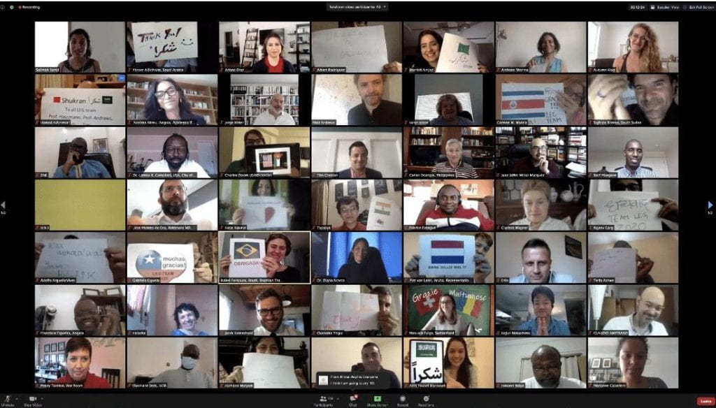 screenshot of meeting