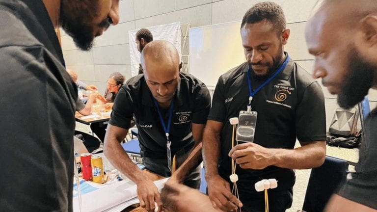 PNG participants collaborating