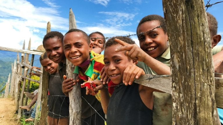 Kids in Papua New Guinea