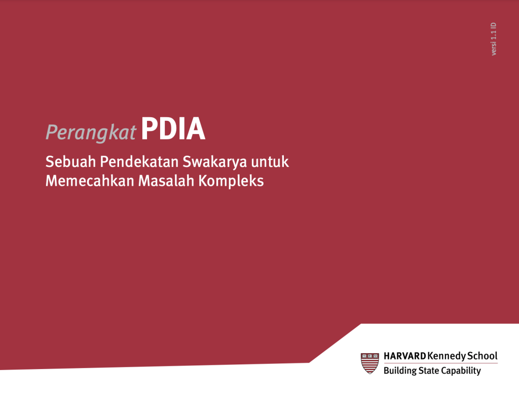 Indonesian PDIA toolkit cover