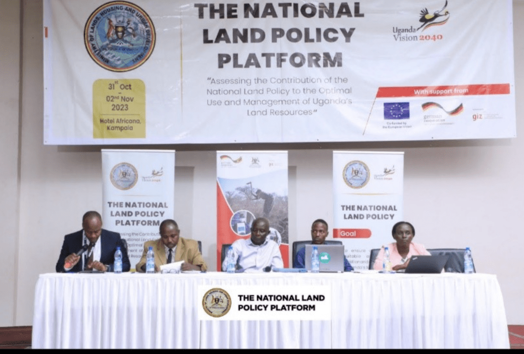 A panel at the National Land Policy Platform