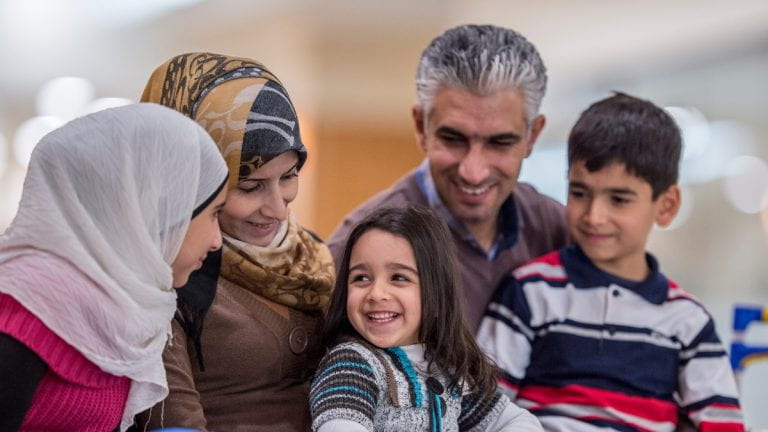 Immigrant family in Finland