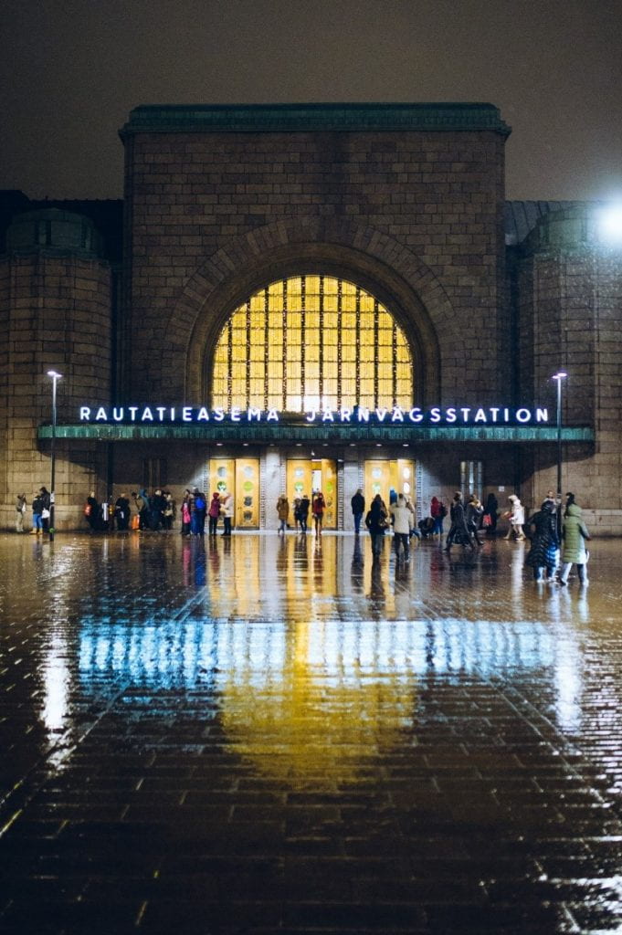 Main entrance to Helsinki Central Railway Station