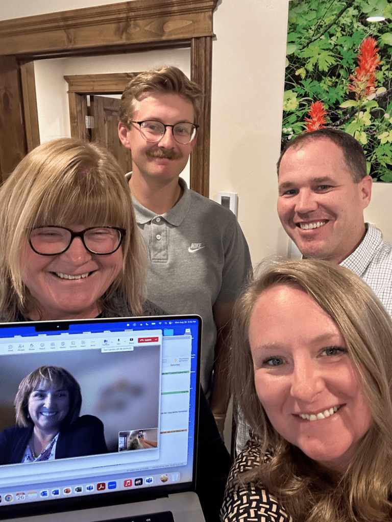 The SOAR team from Star Valley, Wyoming smiles. 