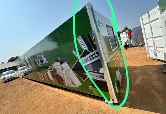 A container for electronic waste