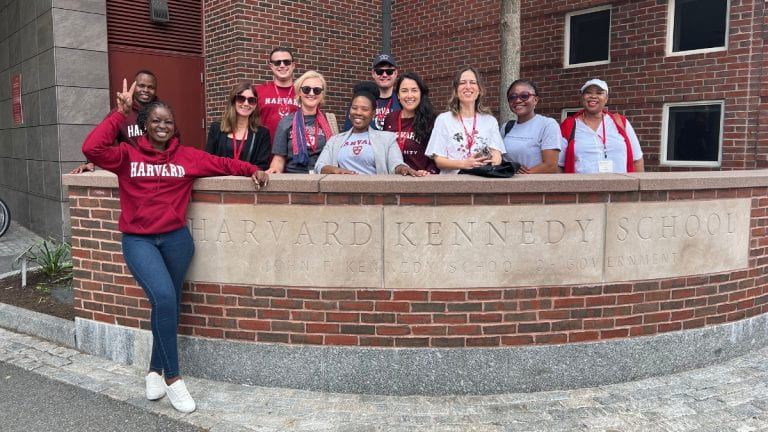 IPP participants on HKS campus