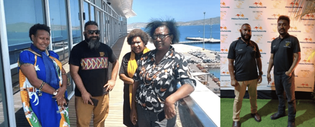 Elsie from Santos Business Unit, Alexander-Santos Foundation, Dorcas, Nancy & Emmanuel from NYDA, David from KLLYDC