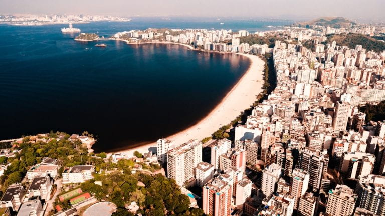 Aerial view of Niteroi-RJ, Brazil