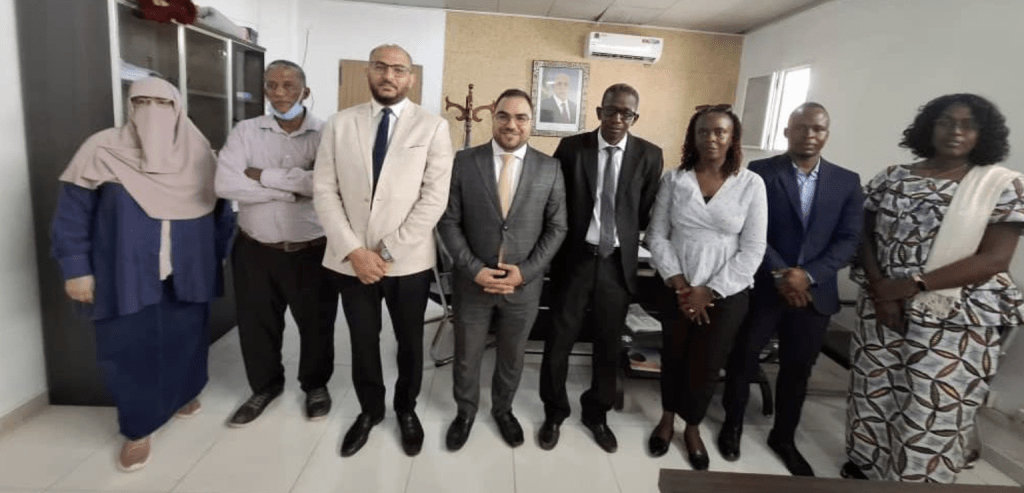 Africa CDC delegation group photo with Mauritania’s Ministry of Health officials