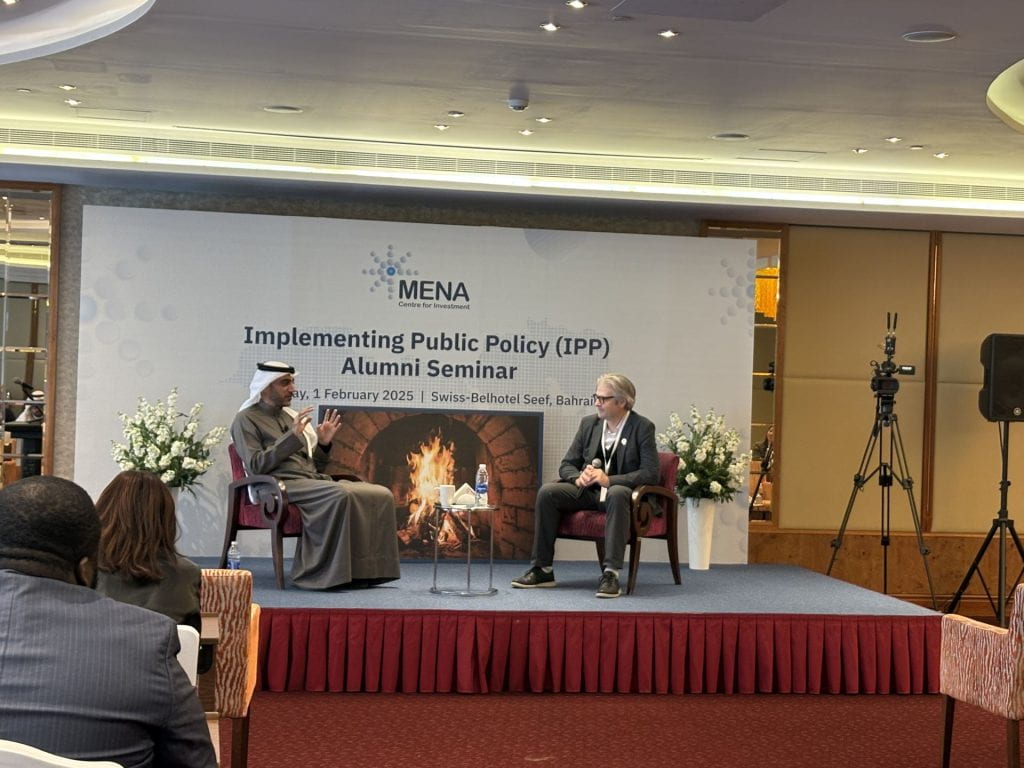 Matt Andrews in fireside chat with HE Hamad Almalki