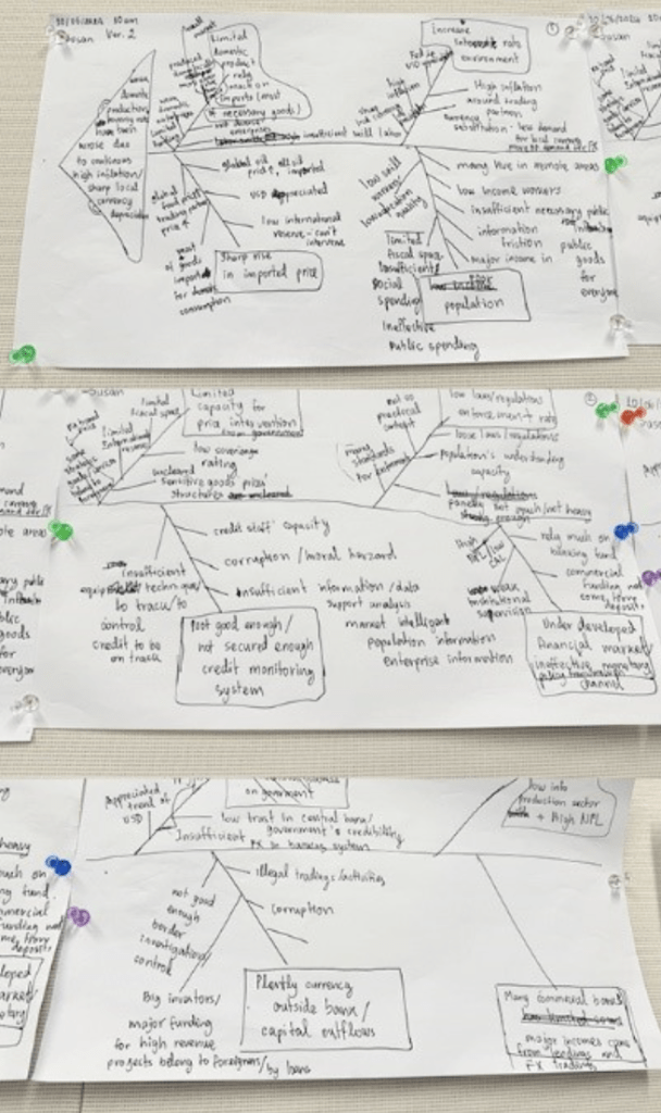 Draft fishbone diagrams