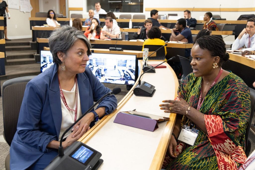Participants engaged in classroom discussion