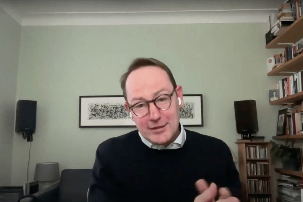 Screenshot of Greg Power on zoom