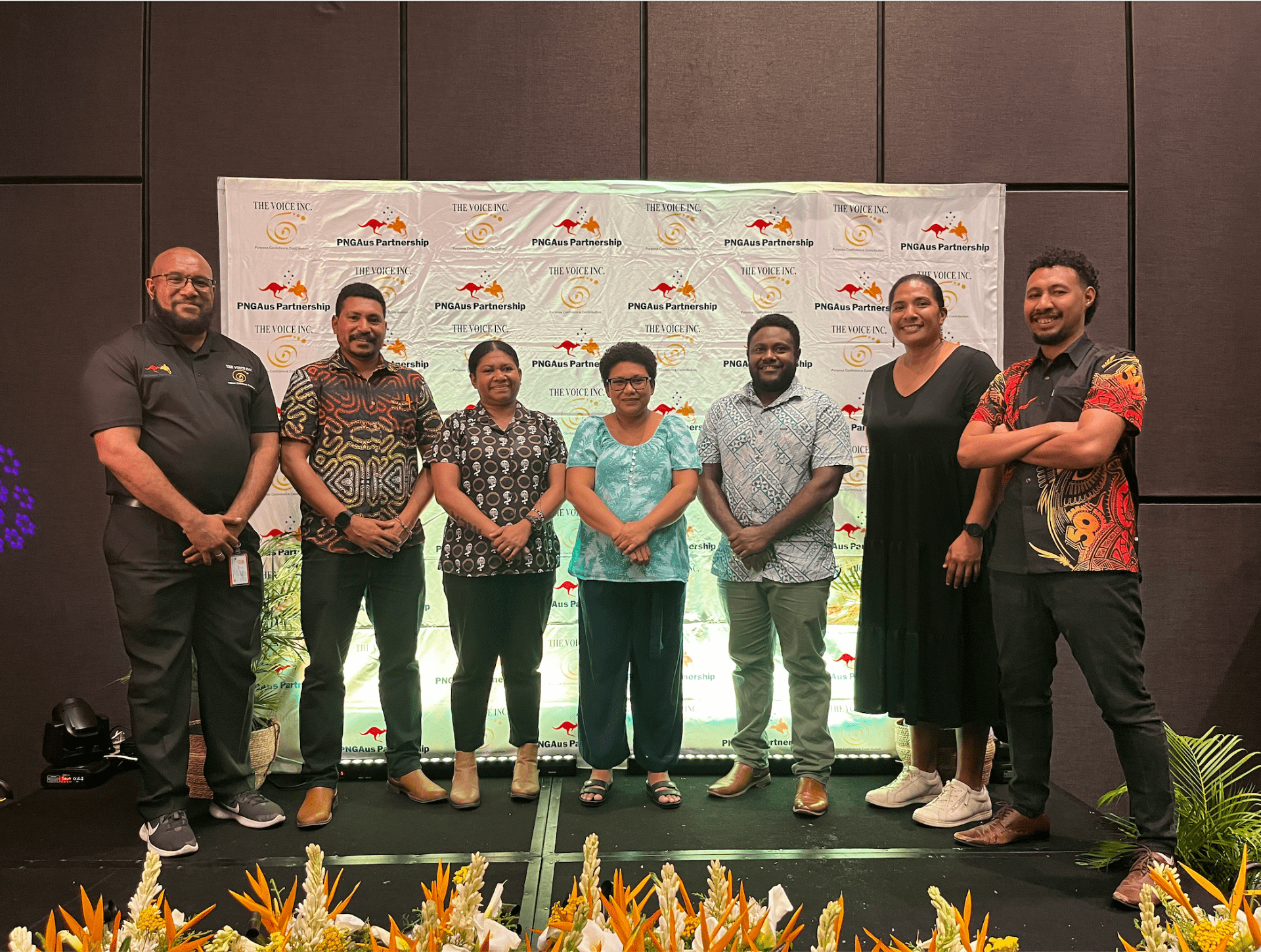 Group photo of Team Opportunity League at PNG 2025 Induction Ceremony
