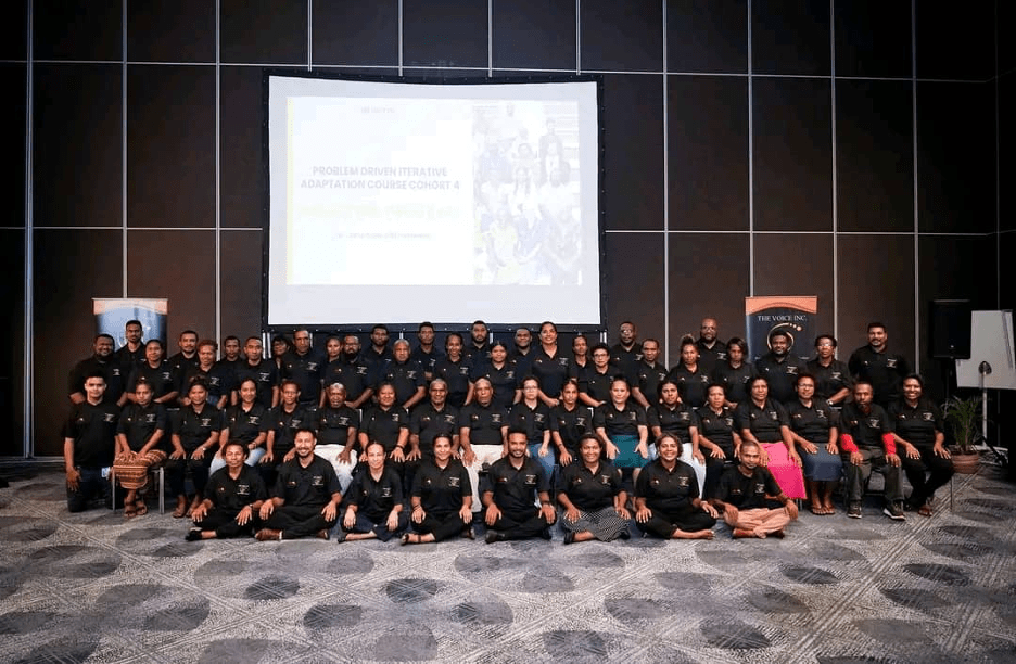 Cohort 4 group photo at induction ceremony