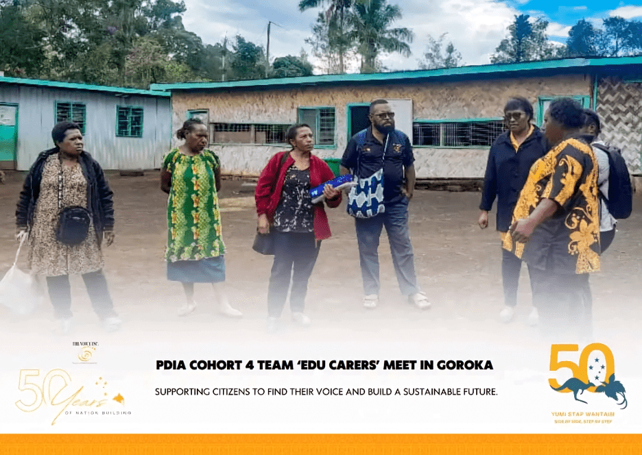Team Educarers at Asakano ECE School in Goroka during Fact Finding Mission