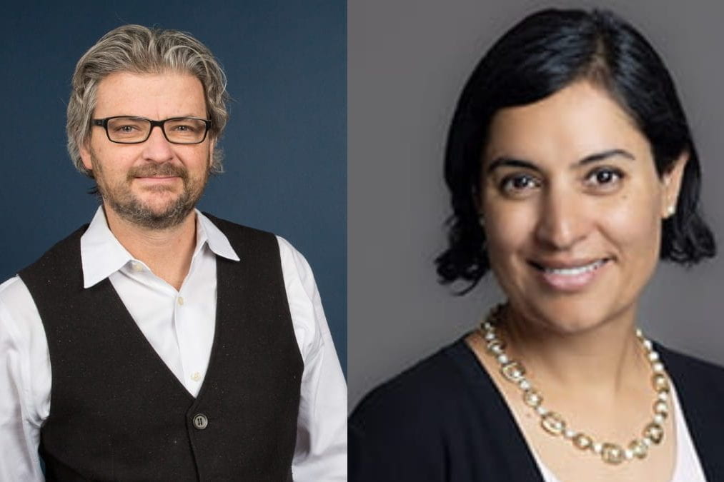Matt Andrews and Salimah Samji headshots
