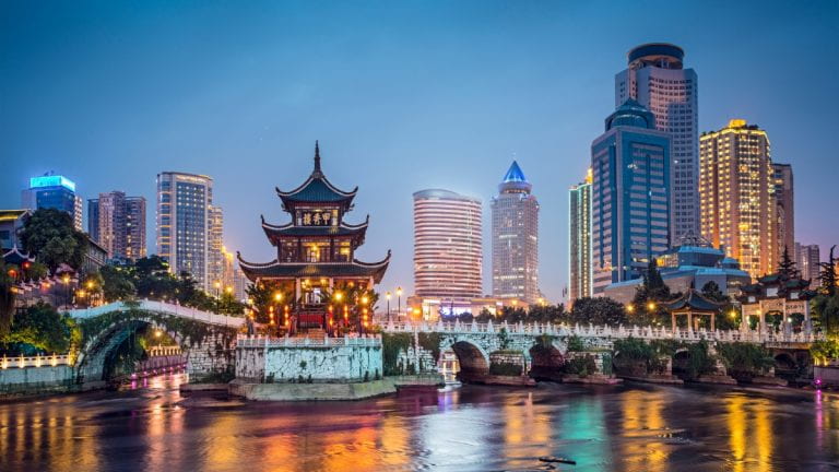 Guiyang, China at night
