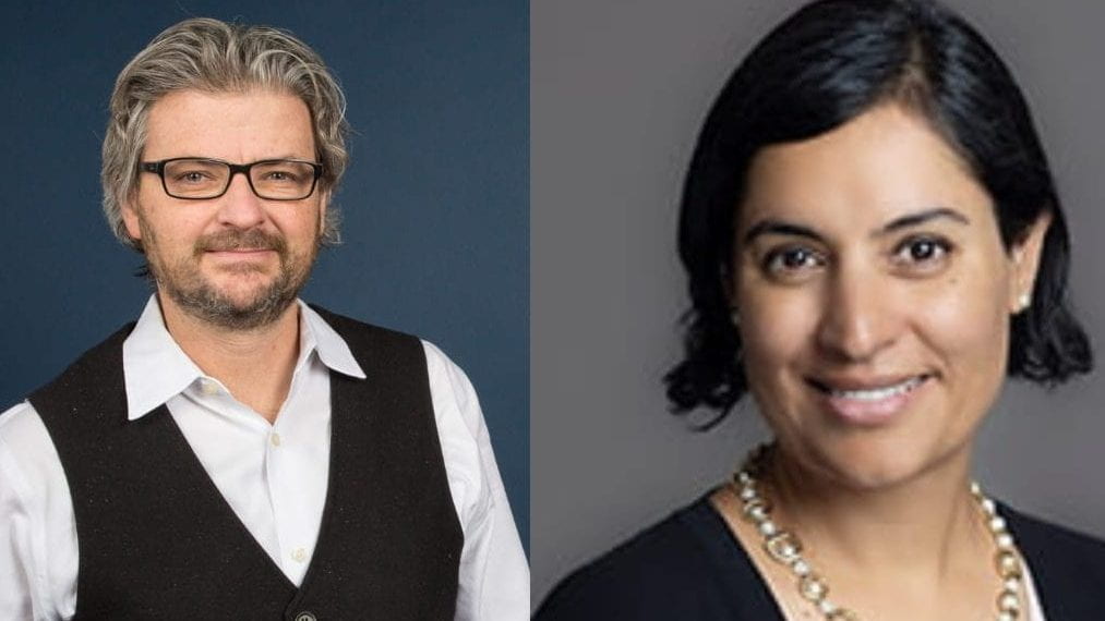 Matt Andrews and Salimah Samji headshots