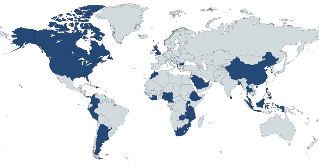 SIG global reach map