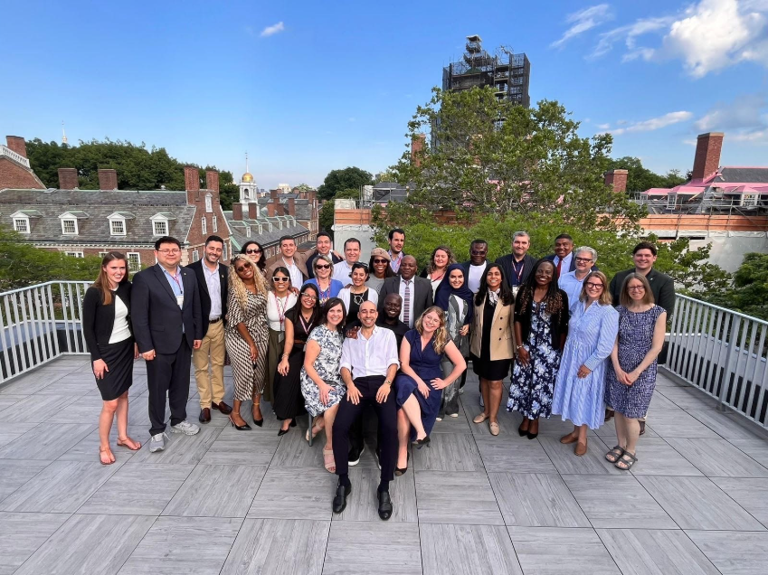 Group photo of the IPP class outside.